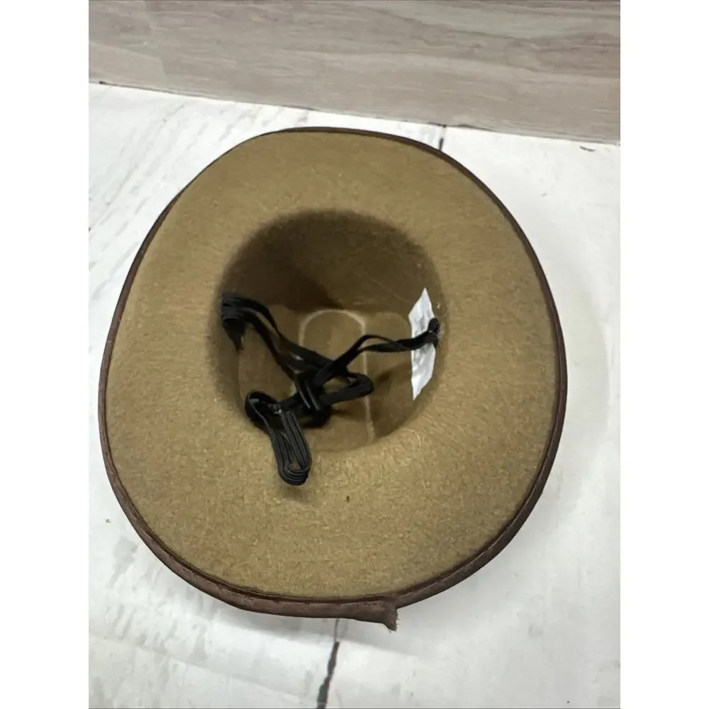Rubies Pet Dog or Cat Cowboy Hat Costume Accessory~Brown~Size M/L